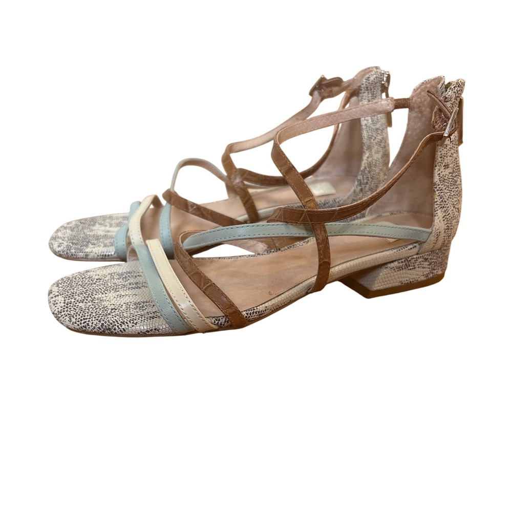 Louise et Cie Eleri Sandals Womens Multi Color Snakeskin Strappy SIZE 7M